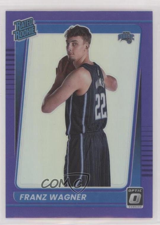 2021-22 Panini Donruss Optic Rated Purple Prizm Franz Wagner #185 Rookie RC 0tr8