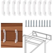 Set of 10 False Front Cabinet Clips with Screws 4.5 Inch Drawer Front Fastener