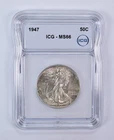 1947 Walking Liberty Half Dollar MS66 ICG