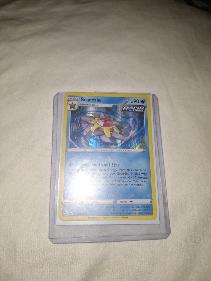 Stage 1 Starmie Evolves With Staryu HP 90 Rapid Strike Multishot Star 053/264 - Image 3 of 4