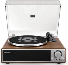 ONE-Q All-In-One Vinyl Record Player with Bluetooth 5.4, Hifi Turntable Built-In
