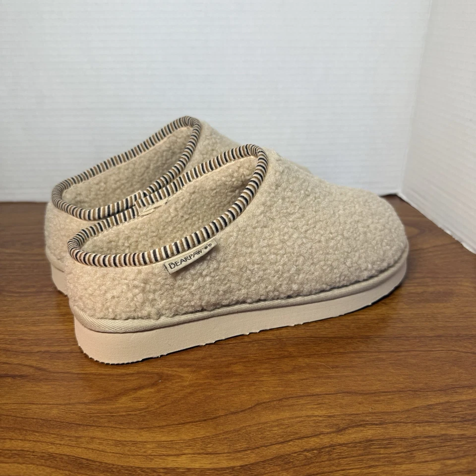 Chinelos femininos Bearpaw Snuggle Carley - 3441W aveia tamanho 7 - Imagem 2 de 4