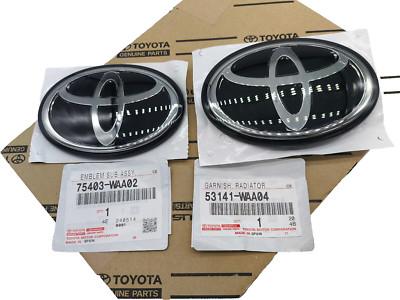 SWT 2 STÜCK Original FÜR Toyota 2020-24 Supra A90 VORNE ''T'' Emblem + Schwarze...