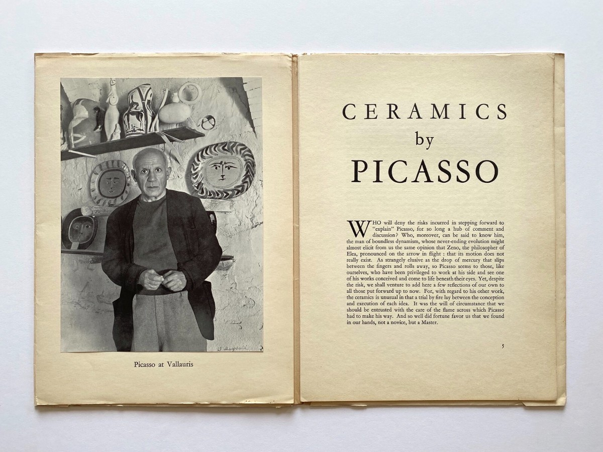 超希少❗️ピカソ【PICASSO CERAMICS】1950年ヴィンテージ 英語版 超希少❗️ピカソ【PICASSO CERAMICS】1950年ヴィンテージ 英語