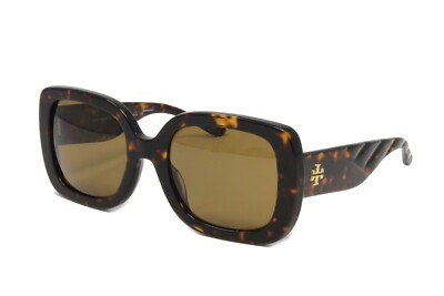 Tory Burch Sunglasses Women's Square TY7179U 172883 Dark Tortoise