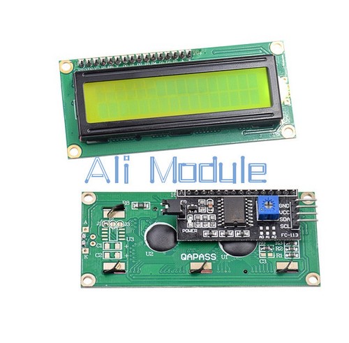 Blue/Yellow IIC/I2C/TWI/SP​​I Interface1602 2004 Character LCD Module Display N - Picture 5 of 26