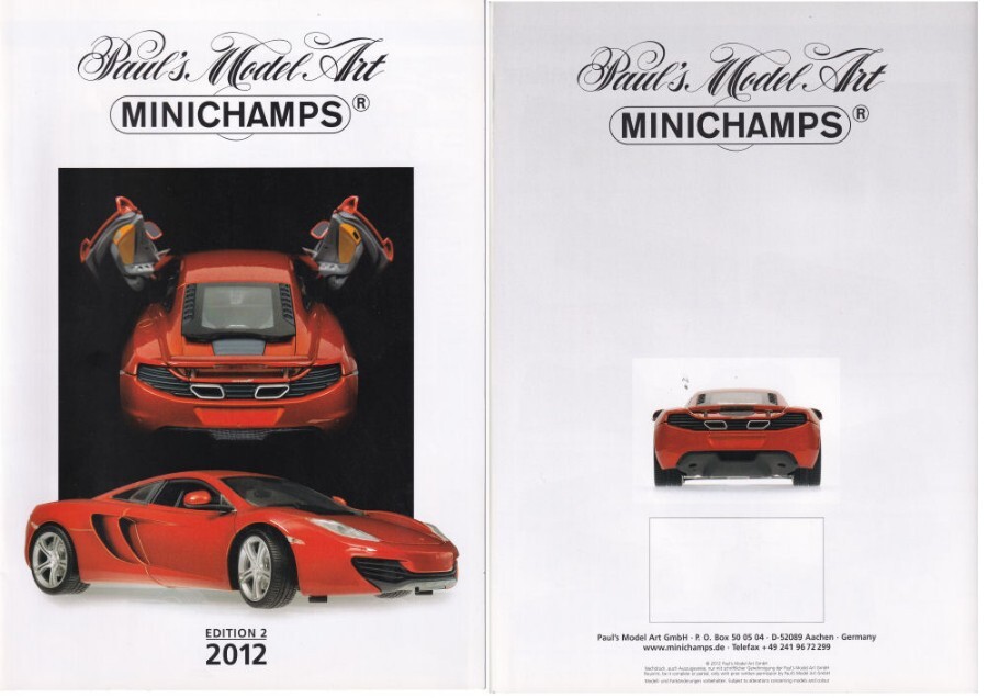 Catalogo Minichamps 2012 per Modellismo foto 2