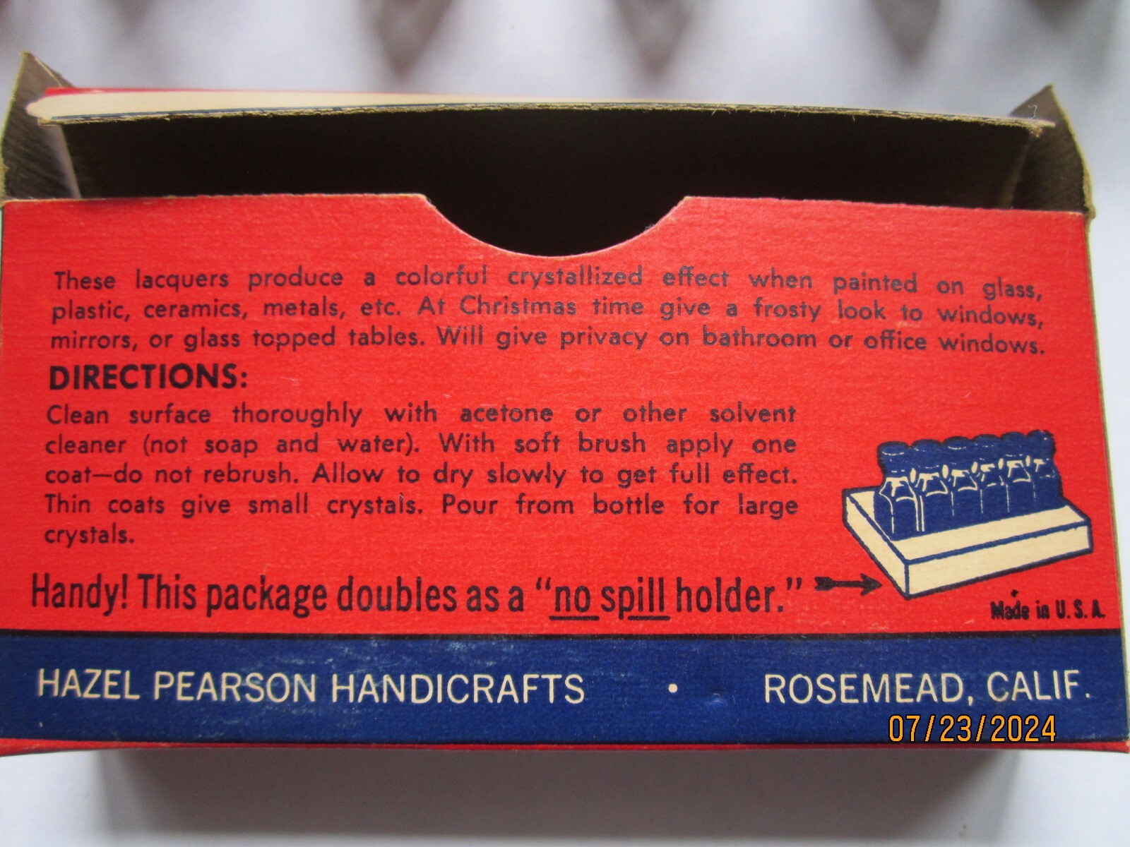 "Jack Frost Colors" Hazel Pearson Handicrafts vintage 1960s SET complete crystal