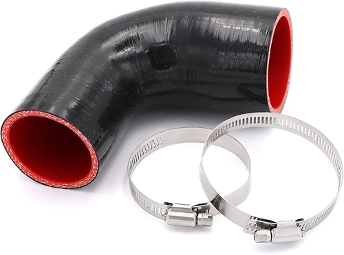 90 Degree 2 to 2-1/2 Inch(51-63Mm) Silicone Reducer Coupler Hose,Length 4-In(102 - Picture 10 of 12
