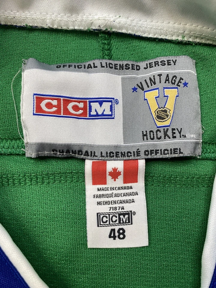 Camiseta deportiva vintage de hockey CCM Hartford Whalers Pat Verbeek #16 talla 48 Foto 3 de 4