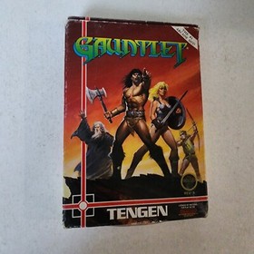 Nintendo NES Gauntlet Game With Box & Game Tested Authentic