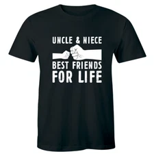 Uncle and Niece Best Friends For Life Men's T-Shirt Awesome Cool Family Gift