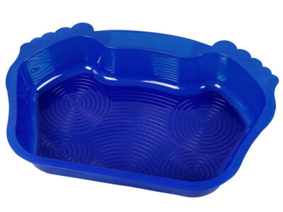 Aufblasbares Fußbecken Für Pools - Rutschfeste Fußwanne Mit Massagematte Blau