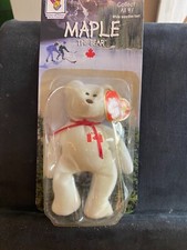 Maple The Bear -1999 McDonald's Ty Beanie Baby With Rare Errors 1993/OAKBROOK