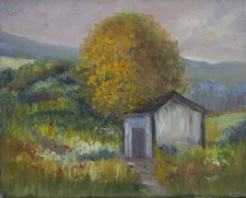 Dintorni di Alba - PAESAGGIO - QUADRO firmato DIPINTO OLIO 40x50 cat 150