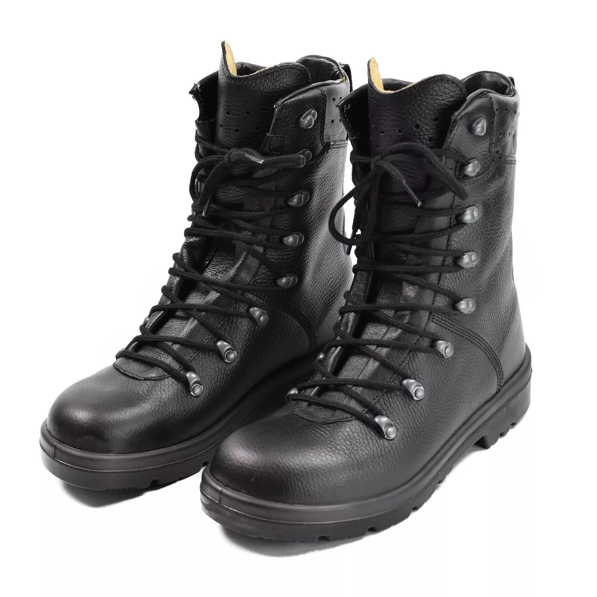 ORIGINAL GERMAN ARMY BOOTS BW FIELD BDU COMBAT BLACK LEATHER MILITARY ISSUE NEW