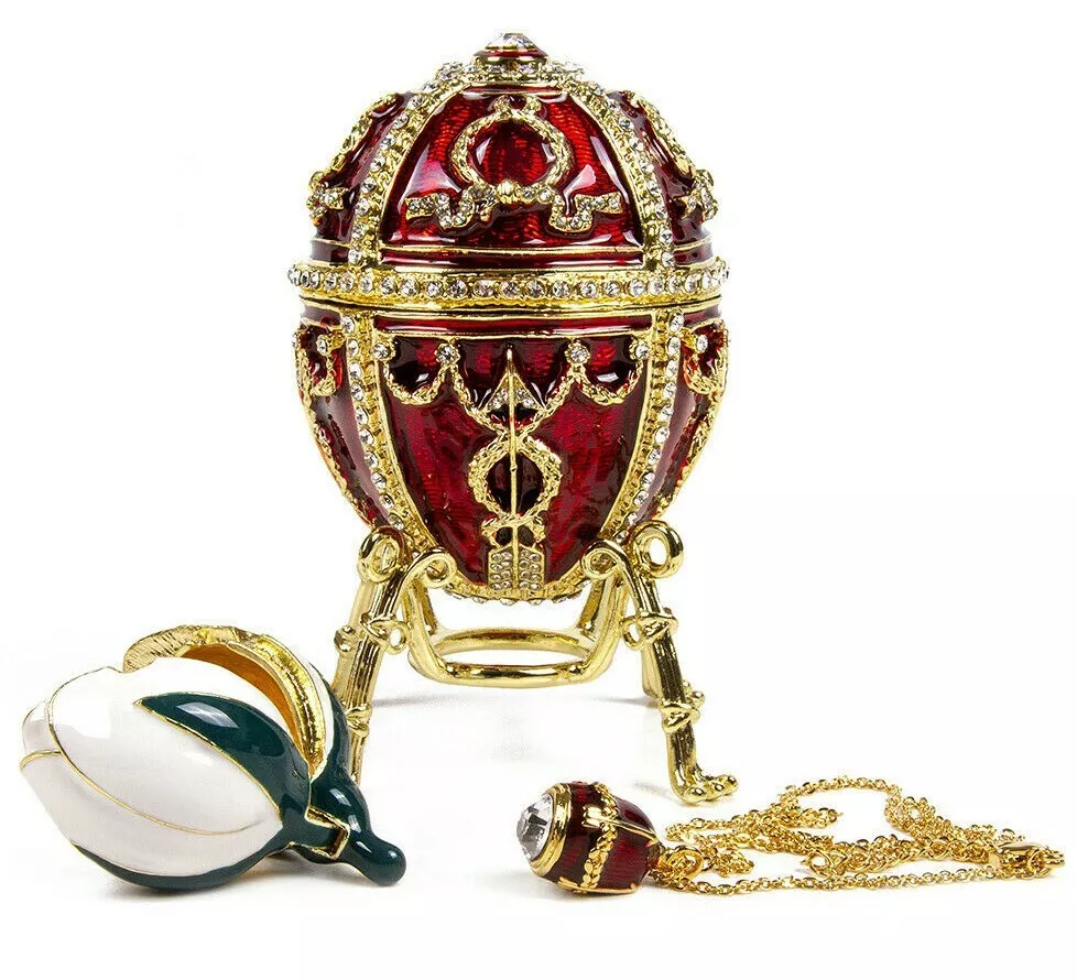Replica faberge hotsell egg pendants