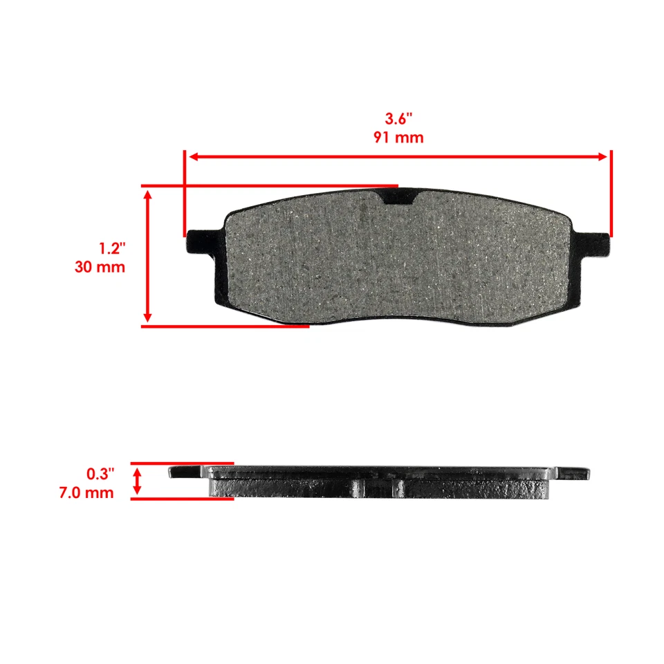 Pastillas de freno delanteras Yamaha YZ490 1985 1986 1987 1988 1989 1990 Foto 2 de 4