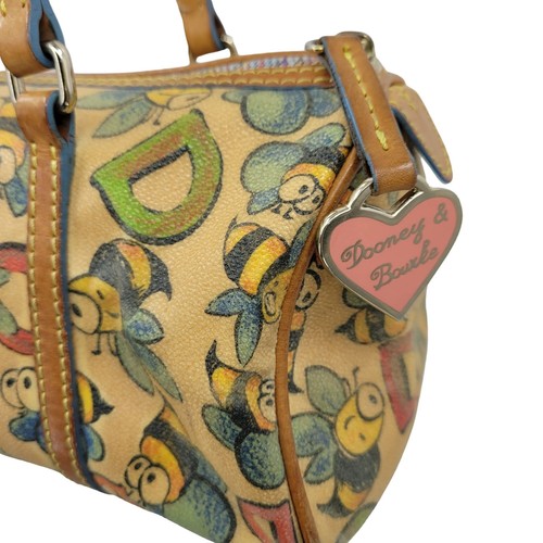 Vtg Dooney & Bourke Shoulder Bag Novelty Alphabet Spelling Bumble Bee Whimsical - Picture 5 of 12
