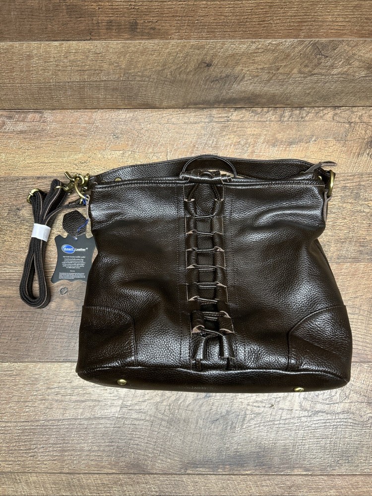 Ameri Leather Purse-Dark Brown-New With Tags-16x12x5