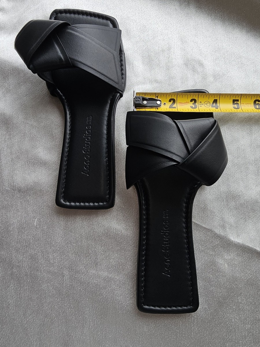 【Acne Studios】Musubi レザースライドサンダル 5mm Musubi レザースライドサンダル 5mm - Acne Studios