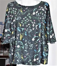 Chemisier H&M Conscious Imprimé Floral Roses Anciennes - Taille 40 - Occasion Très Bon état