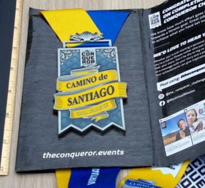 DER EROBERER VIRTUELLE HERAUSFORDERUNG MEDAILLE CAMINO DE SANTIAGO - praktisch alles ist