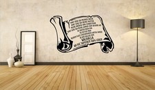 Wikingergebet Schriftrolle Walhalla Wikinger Gebet Valhall  Wandtattoo A158