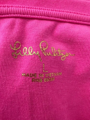 Lilly Pulitzer Size L Halee Long Sleeve Top *Plumeria Pink* / Style 009321 - 第 7/7 張圖片
