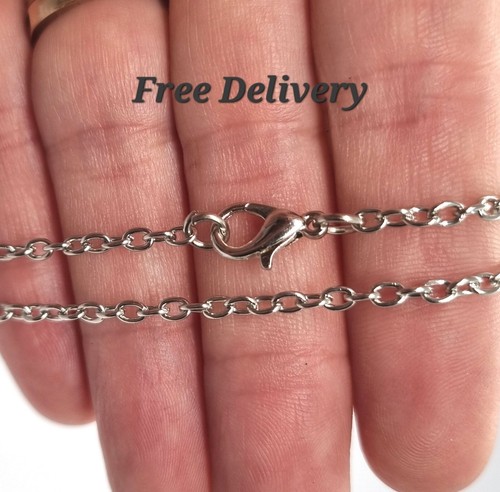 Venta al por mayor paquete de cadena de collar antiguo plateado ancla de rastro x50 cadenas - Imagen 7 de 12
