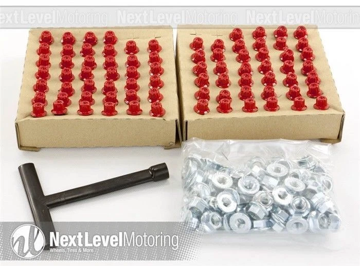 XXR KIT TUERCA Y PERNO REMACHABLE ROJO SE ADAPTA A XXR 521 969 (80 tuercas + 80 pernos) Foto 4 de 4