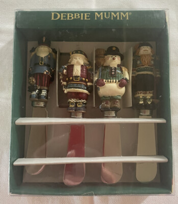 Vintage 1999 Debbie Mumm Nutcracker Spreaders Christmas Characters Set Of 4 EUC