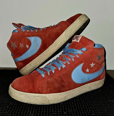 Nike SB Blazer Premium Vanilla Ice 2007 - Gr. EU 46 US 12 - ROT BLAU Stars Rar