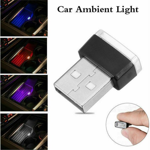 Mini USB LED Light Lamp Car Interior Accessories Neon Atmosphere Bulb Universal - Picture 4 of 11
