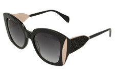 Brand New 2025 GENNY Women Sunglasses GYS 972 col 00 Frame Italy Authentic Black