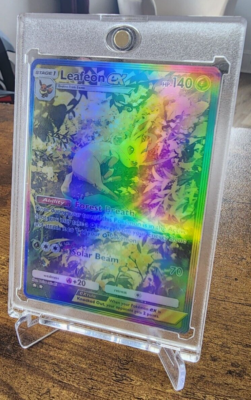 LEAFEON EX HOLO TCG POCKET CARD RAINBOW READ DESCRIPTION | eBay