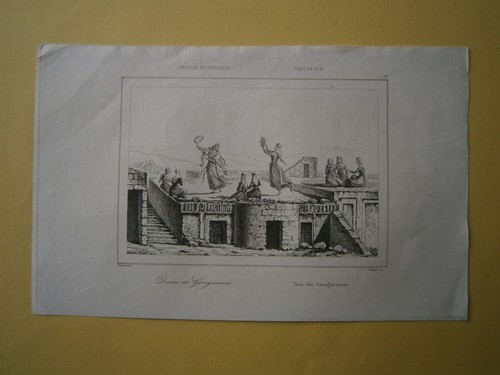 Impresión 1838 DANZA DE MUJERES GEORGIANAS, CÁUCASO, #11
