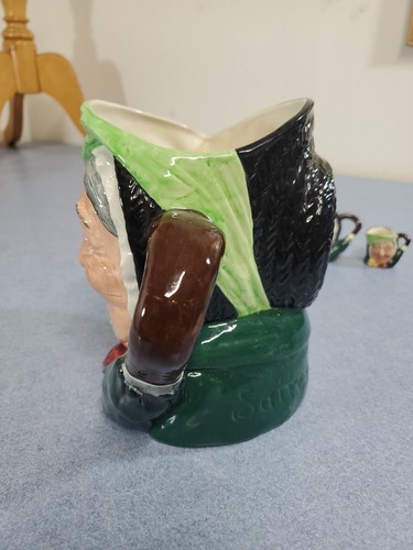 Royal Doulton Toby Mugs All 4 Sizes Of Sairey Gamp 6.25", 3.25", 2.25" And 1.25" - Picture 3 of 24