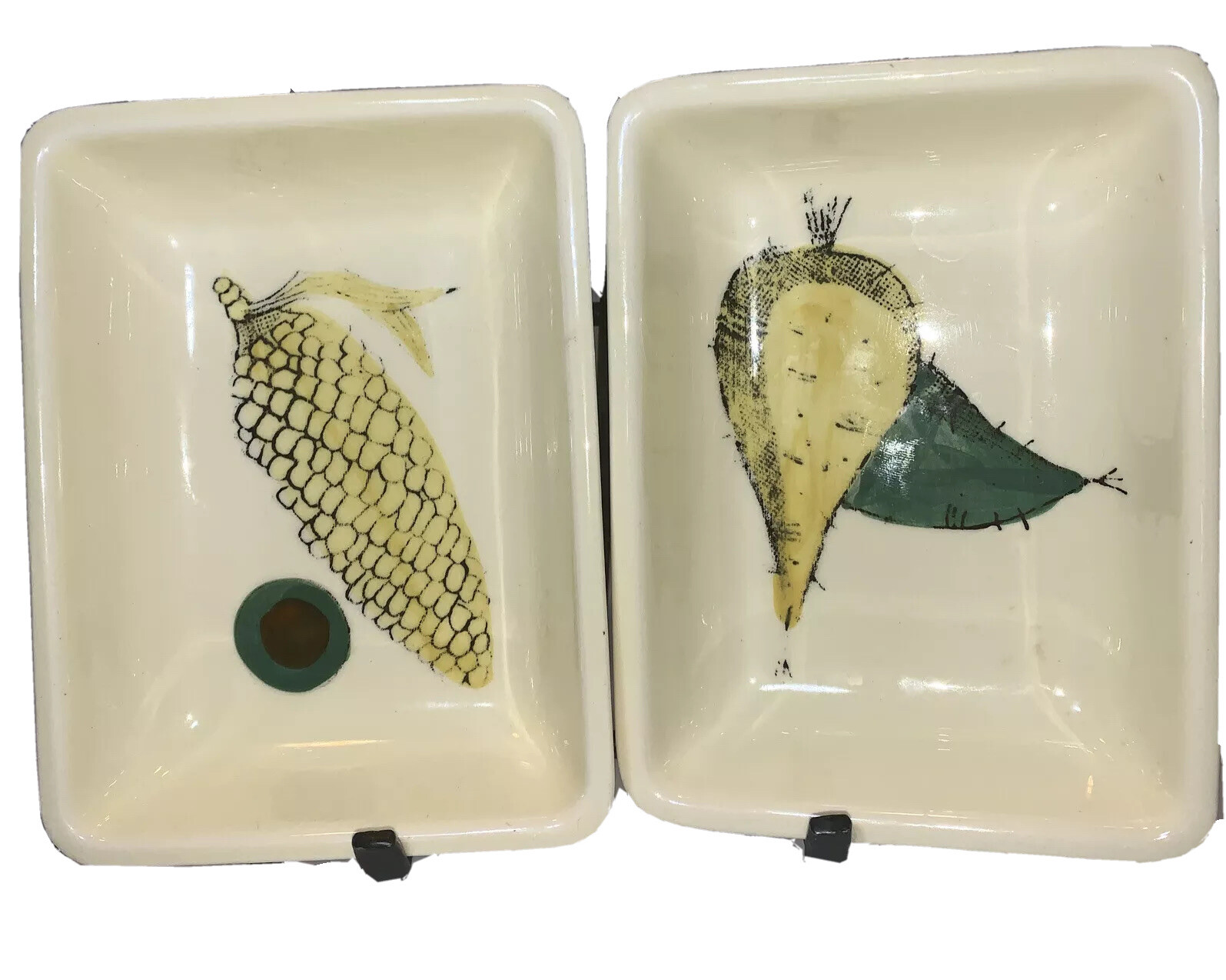 Vintage Staffl Limburg Echt Dom-Keramik #2 & 3 Replacement Crudités Serving Dish