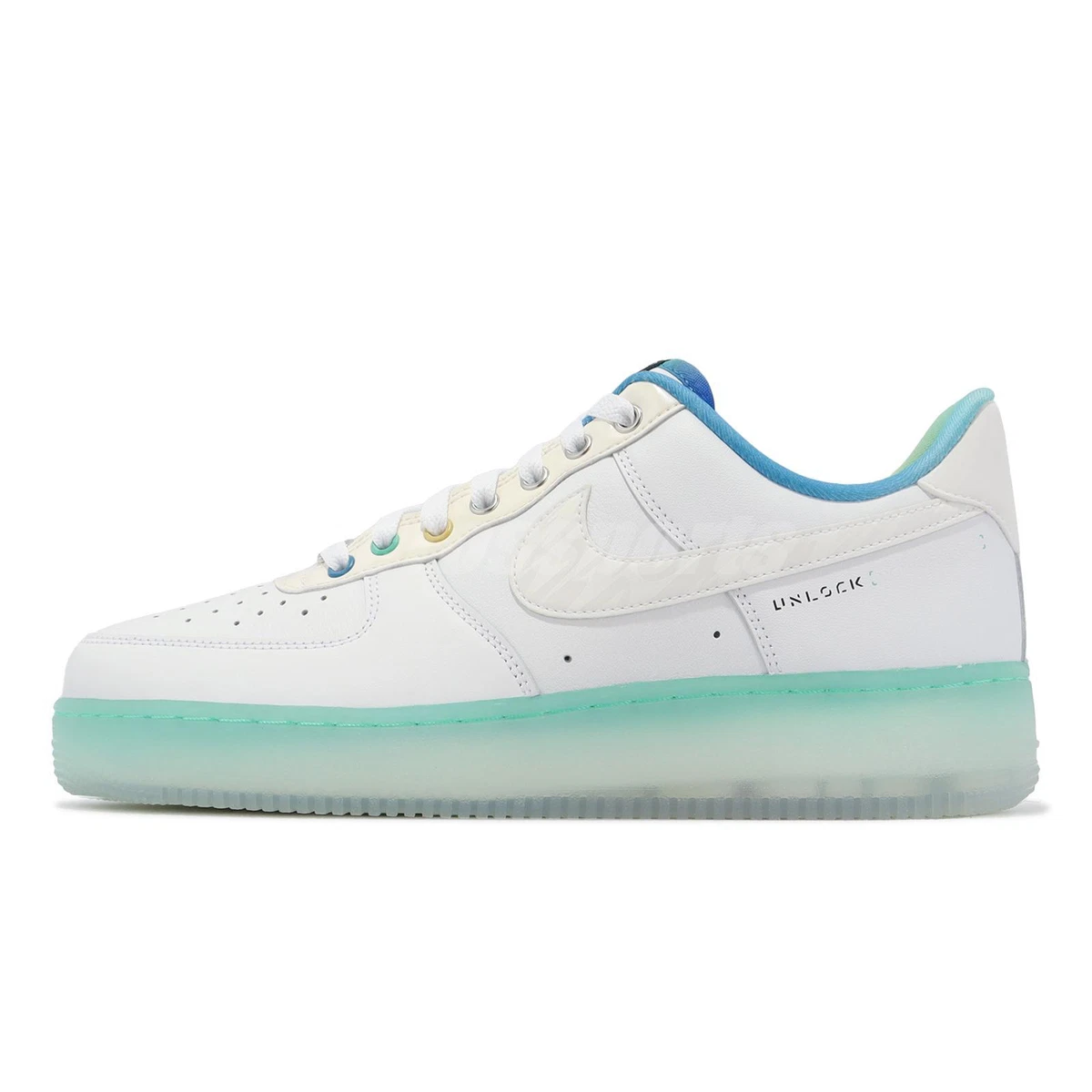 Nike Air Force 1 07 PRM Unlock Your Space White Blue Men AF1