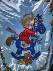 Vintage Hand Quilted Baby Blanket With Baby On Rocking Horse. Beginner Quilter.  — photo 3