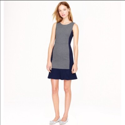 j crew tulle hem sheath dress