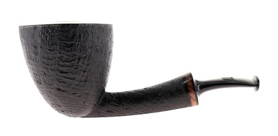 Piero Vitale Pipe ** 2 STARS dark sandblasted shape dublin semi-curved