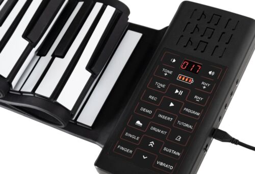 Tastiera Pianola Musicale Arrotolabile 88 Tasti Pianoforte USB MIDI Portatile - Foto 2 di 9