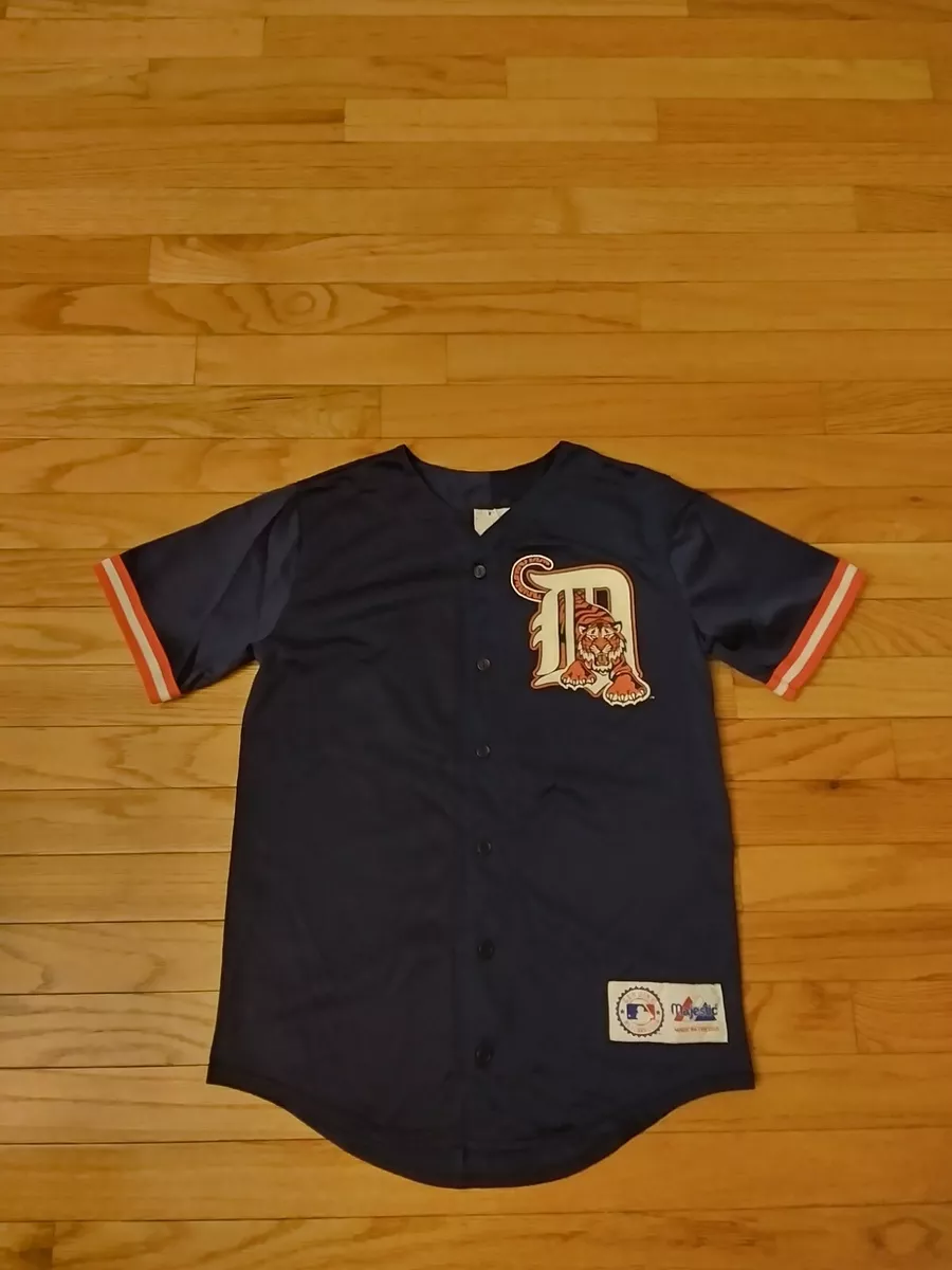 Detroit Tigers Women's SMALL Majestic Orange Alternate Jersey