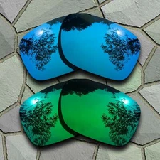 US Blue&Jade Green Polarized Lenses Replacement For-Oakley Holbrook Mix