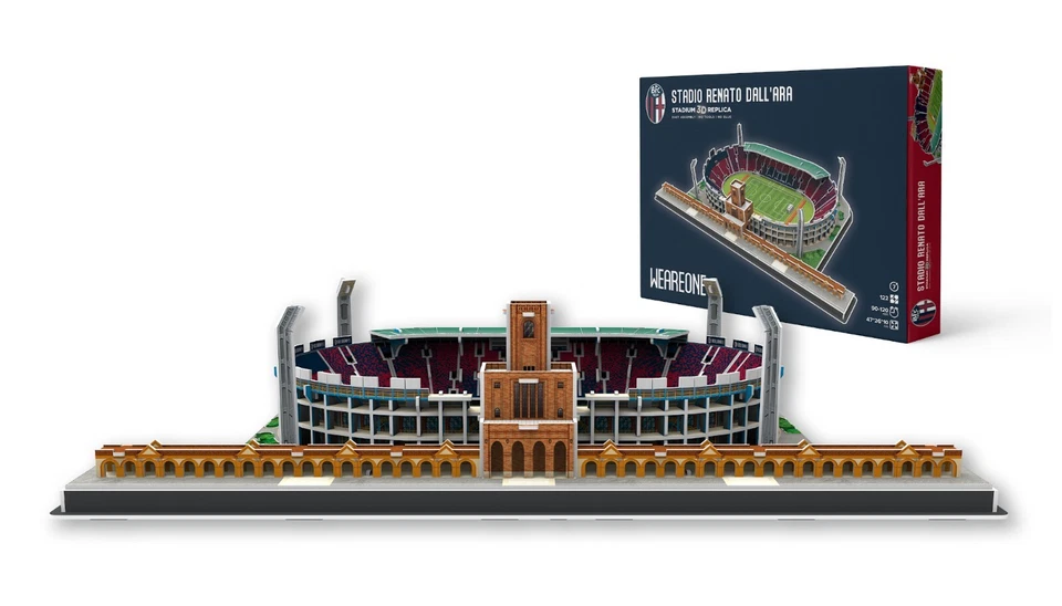 STADIO RENATO DALLARA PUZZLE 3D BOLOGNA CALCIO BFC WE ARE ONE - Immagine 2 di 4