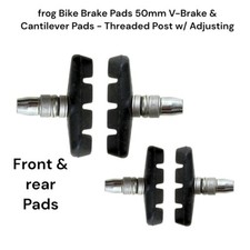 frog Bike Brake Pads 50mm V-Brake & Cantilever Pads - Front & Rear Pads