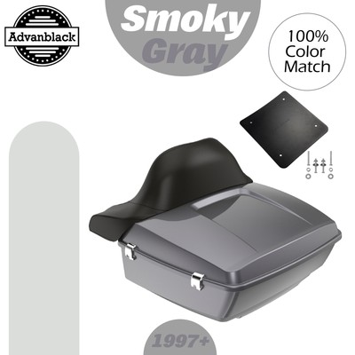 Advanblack Rushmore King Tour Pak Pack Pad SMOKY GRAY Fits 97+ Harley/Softail