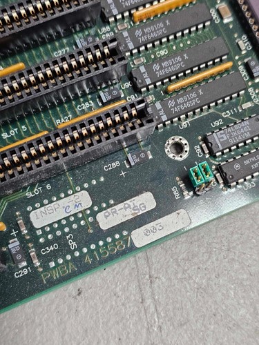 Vintage Retro Rare UNISYS Intel 80386-DX-20 Motherboard w/CPU & Ram - Powers - Afbeelding 7 van 12